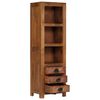 vidaXL Highboard with 3 Drawers 40x30x130 cm Solid Mango Wood