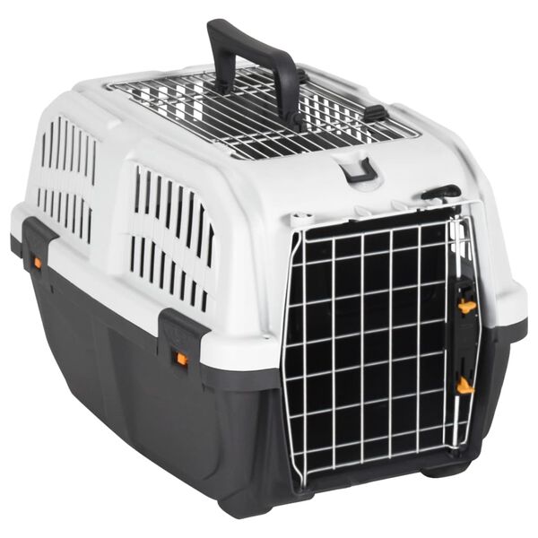 vidaXL Pet Carrier with Metal Door 48x31.5x31 cm Polypropylene