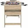 vidaXL Foosball Table Sonoma Oak 125 x 60.5 x 80 cm Engineered Wood