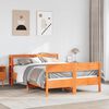 vidaXL Bed Frame without Mattress Wax Brown 160x200 cm Solid Wood Pine