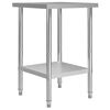 vidaXL Kitchen Work Table 60x60x85 cm Stainless Steel