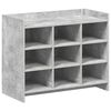 vidaXL Shoe Cabinet 85 x 39.5 x 68 cm Engineered Wood Concrete Grey