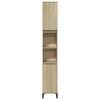 vidaXL Bathroom Cabinet Sonoma Oak 30x30x190 cm Engineered Wood
