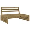 vidaXL 4 Piece Garden Lounge Set Impregnated Wood Pine
