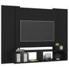 vidaXL Wall TV Cabinet Black 120x23.5x90 cm Engineered Wood