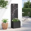 vidaXL Garden Privacy Screen Black 50 x 140 cm Cold-rolled steel