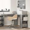 vidaXL Corner Desk Concrete Grey 140 x 113.5 x 75 cm Engineered Wood