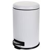 Excellent Houseware Pedal Bin with Soft-Closing Lid 20 L Matt White