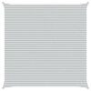 vidaXL Outdoor Sun Shade Sail Light Grey and White 7 x 7 m