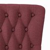 vidaXL Slipper Chair Wine Red 56.5 x 70 x 110 cm Fabric