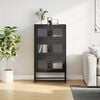 vidaXL Highboard Black 68x39x123 cm Steel