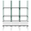 vidaXL Garden Planter with Trellis White 120x40x142.5 cm PP