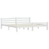 vidaXL Bed Frame without Mattress White Solid Wood Pine 200x200 cm