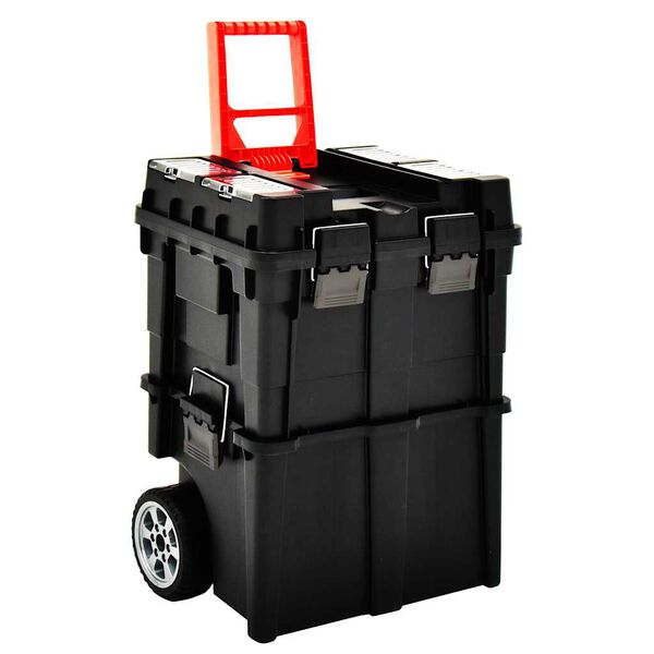 vidaXL Tool Organiser Trolley with Handle 45x36x90 cm
