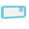 vidaXL Toddler Safety Bed Rail Blue 140x25 cm Fabric