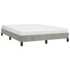 vidaXL Bed Frame without Mattress Light Grey 135x190 cm Double Double Velvet