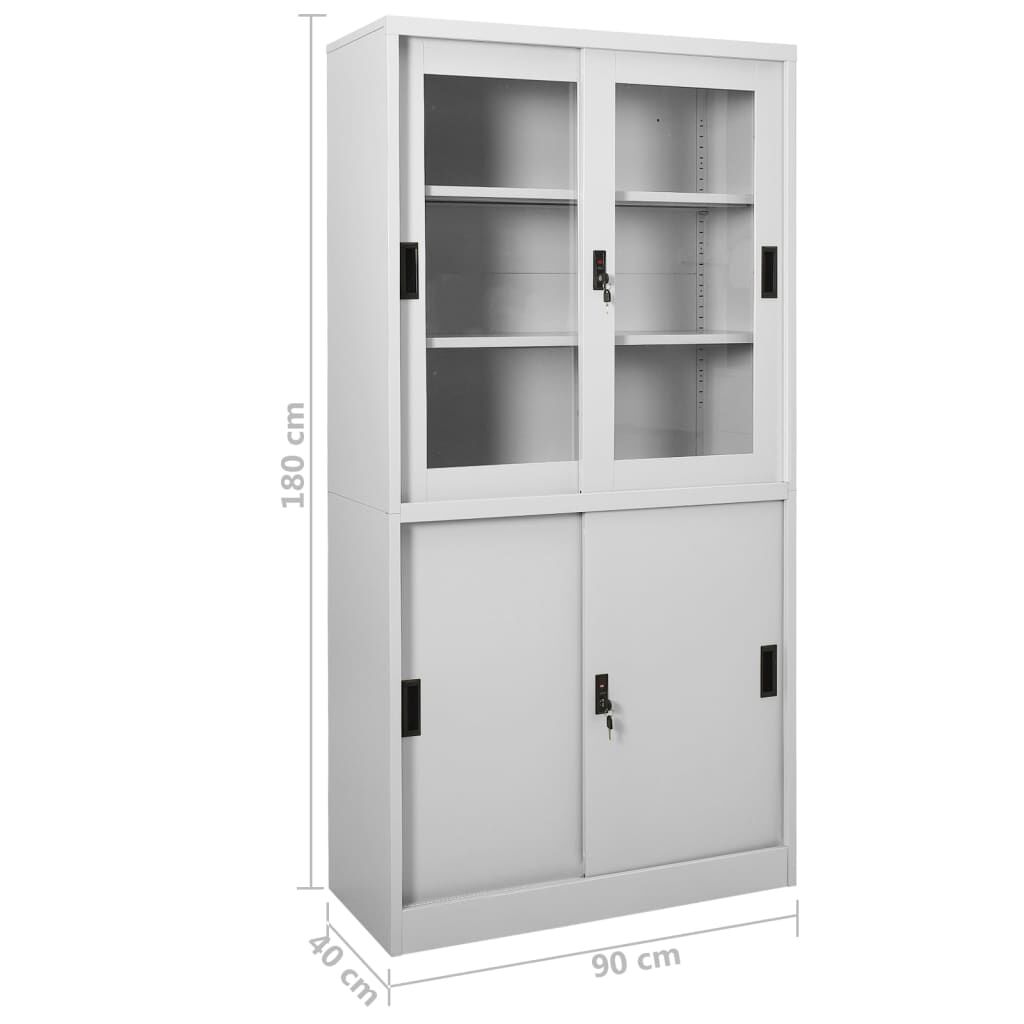 File cabinet store with glass door