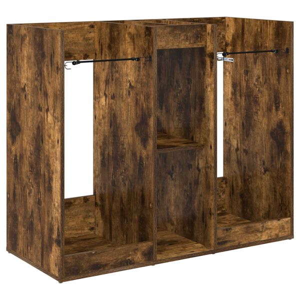 vidaXL Golf Cabinet Plain Smoked Oak 102 x 45 x 85.5 cm