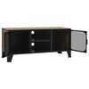 vidaXL TV Cabinet Rustic Brown 105x36x47 cm Metal and MDF