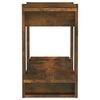 vidaXL Book Cabinet/Room Divider Smoked Oak 80x30x51 cm