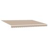 vidaXL Retractable Awning Beige 450 x 300 cm Polyester and Steel