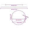 vidaXL Floating Shelf Wall-mounted 2 pcs Pink 30 x 9 x 2.5 cm Steel