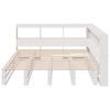 vidaXL Bookcase Bed without Mattress White 140x200cm Solid Wood Pine
