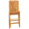 vidaXL Folding Chairs 6 pcs 47x47x89 cm Solid Wood Teak