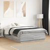 vidaXL Bed Frame without Mattress Grey Sonoma 120x190 cm Small Double