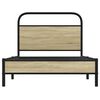 vidaXL Bed Frame without Mattress 90x190 cm Single Sonoma Oak Engineered Wood