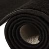 vidaXL Bed Carpets Shaggy High Pile 3 pcs Black
