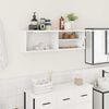vidaXL Bathroom Wall Cabinet White 100x25x30 cm Engineered Wood