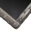 vidaXL Garden Table Grey 170x80x74 cm Poly Rattan
