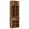 vidaXL Storage Cabinet with Shelves Old Wood 70 x 42.5 x 225 cm