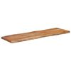 vidaXL Table Top 120x40x2.5 cm Rectangular Solid Wood Acacia Live Edge