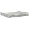 vidaXL Storage Bed Frame Concrete Grey 180 x 200 cm Engineered Wood