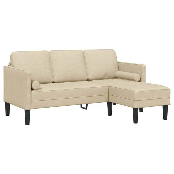 vidaXL Sofa Set Cream 173 x 131 x 67 cm Fabric
