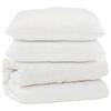 vidaXL Duvet with Pillow 3 pcs White Microfibre