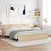 vidaXL Bed Frame without Mattress Sonoma Oak 200x200 cm