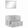 vidaXL Bathroom Furniture Set Concrete Grey Engineered Wood