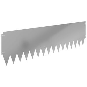 vidaXL Lawn Edging 20 pcs 103 x 30 cm Steel Silver