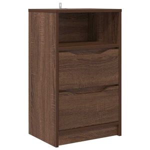 vidaXL Bedside Table Brown Oak 40 x 30 x 467 cm Engineered Wood