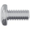 vidaXL Lock Screw Plain 2 pcs Silver M6 x 12 mm Steel