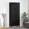 vidaXL Highboard Black Oak 69.5 x 34 x 180 cm Engineered Wood