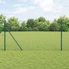 vidaXL Fence Post Green 10 x 1 m (25 x 25 mm mesh) Steel