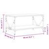 vidaXL Coffee Table Grey Sonoma 90x50x45 cm Engineered Wood