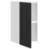 vidaXL Kitchen Wall Cabinet Kalmar Black Engineered Wood