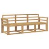 vidaXL Outdoor Sofa Set 3 pcs White 194 x 63 x 73 cm Solid Acacia Wood