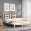 vidaXL Bed Frame without Mattress 140x190 cm Solid Wood