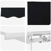 vidaXL Retractable Awning Black 600 x 300 cm Polyester and Aluminium